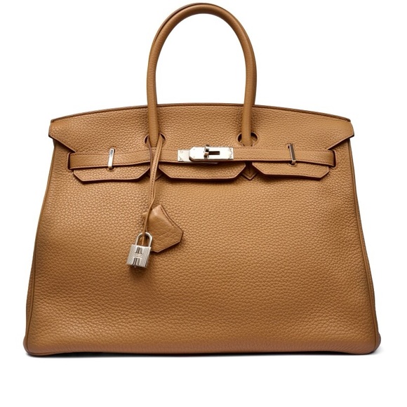 Tan Leather Handbag - Picture 1 of 7